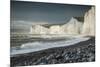 Birling Gap and the Seven Sisters chalk cliffs, East Sussex, South Downs National Park, England-Ben Pipe-Mounted Photographic Print