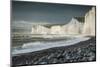 Birling Gap and the Seven Sisters chalk cliffs, East Sussex, South Downs National Park, England-Ben Pipe-Mounted Premium Photographic Print