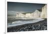 Birling Gap and the Seven Sisters chalk cliffs, East Sussex, South Downs National Park, England-Ben Pipe-Framed Photographic Print