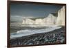 Birling Gap and the Seven Sisters chalk cliffs, East Sussex, South Downs National Park, England-Ben Pipe-Framed Photographic Print