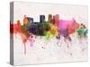 Birmingham Al Skyline in Watercolor Background-paulrommer-Stretched Canvas