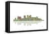 Birmingham Alabama Skyline 1-Marlene Watson-Framed Stretched Canvas