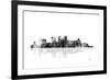 Birmingham Alabama Skyline BG 1-Marlene Watson-Framed Giclee Print