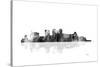 Birmingham Alabama Skyline BG 1-Marlene Watson-Stretched Canvas