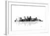 Birmingham Alabama Skyline BG 1-Marlene Watson-Framed Giclee Print