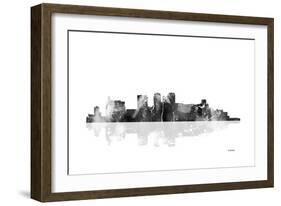 Birmingham Alabama Skyline BG 1-Marlene Watson-Framed Giclee Print