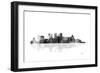 Birmingham Alabama Skyline BG 1-Marlene Watson-Framed Giclee Print