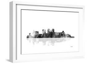 Birmingham Alabama Skyline BG 1-Marlene Watson-Framed Giclee Print