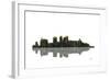 Birmingham Alabama Skyline BW 1-Marlene Watson-Framed Giclee Print