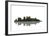 Birmingham Alabama Skyline BW 1-Marlene Watson-Framed Giclee Print