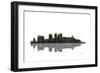 Birmingham Alabama Skyline BW 1-Marlene Watson-Framed Giclee Print