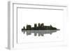 Birmingham Alabama Skyline BW 1-Marlene Watson-Framed Giclee Print