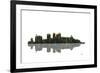 Birmingham Alabama Skyline BW 1-Marlene Watson-Framed Giclee Print