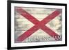 Birmingham, Alabama - State Flag - Barnwood Painting-Lantern Press-Framed Art Print