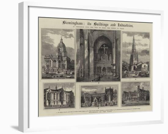 Birmingham, its Buildings and Industries-Henry William Brewer-Framed Giclee Print