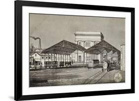 Birmingham Station, 1838-null-Framed Giclee Print