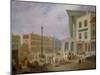 Birmingham Town Hall and Queen's College (Oil on Canvas)-Samuel Lines-Mounted Giclee Print