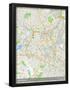 Birmingham, United Kingdom Map-null-Framed Poster