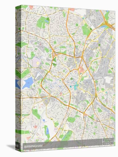 Birmingham, United Kingdom Map-null-Stretched Canvas