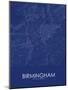 Birmingham, United States of America Blue Map-null-Mounted Poster