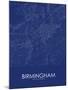 Birmingham, United States of America Blue Map-null-Mounted Poster