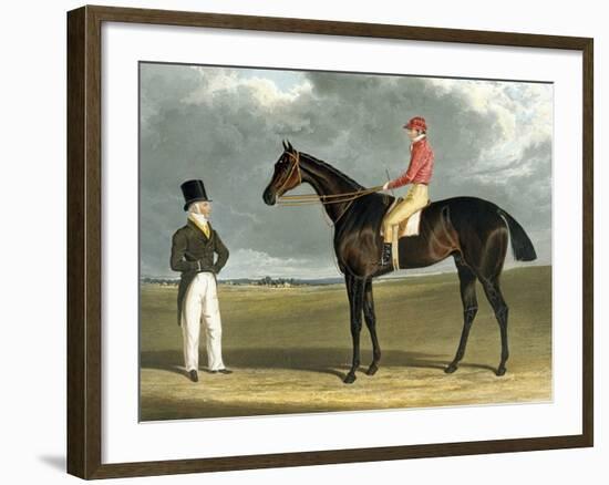 'Birmingham', Winner of the St Leger, 1830, Engraved by R.G. Reeve, 1831-John Frederick Herring I-Framed Giclee Print