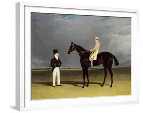 Birmingham with Patrick Conolly Up, and His Owner, John Beardsworth-John Frederick Herring-Framed Giclee Print