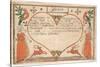 Birth and Baptismal Certificate (Geburts Und Taufschein) for Johannes Kemp, Illustration from…-null-Stretched Canvas