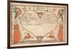 Birth and Baptismal Certificate (Geburts Und Taufschein) for Johannes Kemp, Illustration from…-null-Framed Giclee Print