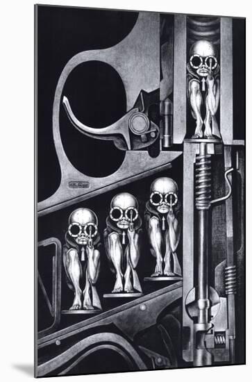 Birth Machine-HR Giger-Mounted Poster