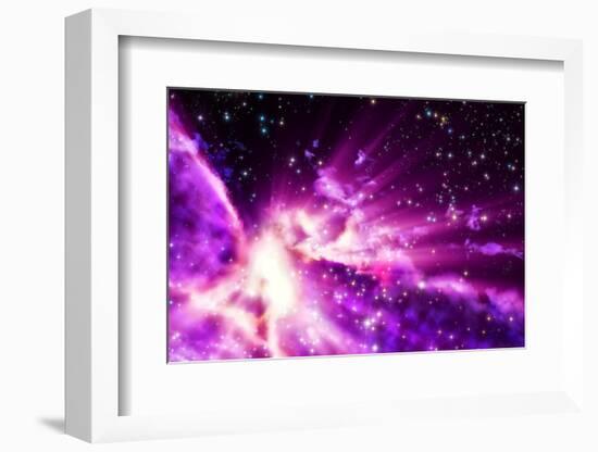 Birth of a New Nebula-April Cat-Framed Photographic Print