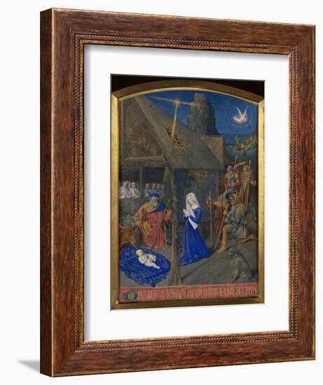 Birth of Christ and Adoration of the Shepherds-Jean Fouquet-Framed Giclee Print