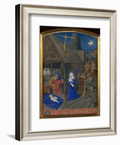 Birth of Christ and Adoration of the Shepherds-Jean Fouquet-Framed Giclee Print