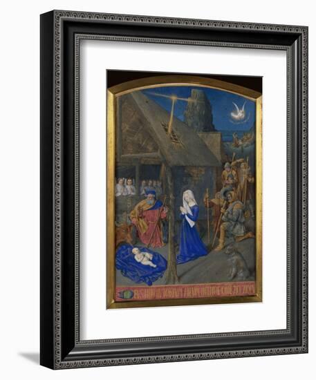 Birth of Christ and Adoration of the Shepherds-Jean Fouquet-Framed Giclee Print