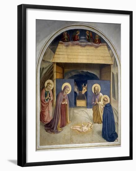 Birth of Christ, with the Saints Catherine of Alexandria and Peter the Martyr, 1437-45-Fra Angelico-Framed Giclee Print