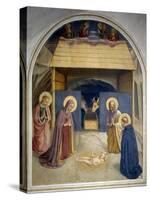 Birth of Christ, with the Saints Catherine of Alexandria and Peter the Martyr, 1437-45-Fra Angelico-Stretched Canvas