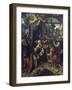 Birth of Jesus, Central Panel of Triptych-Jan de Beer-Framed Giclee Print