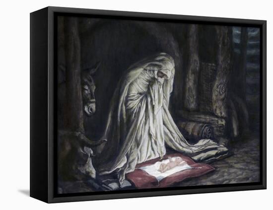 Birth of Jesus Christ-James Tissot-Framed Stretched Canvas