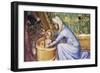 Birth of Mary, Detail from Fresco Cycle Stories of Virgin-Ottaviano Nelli-Framed Giclee Print