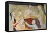 Birth of Mary, Fresco-Giovanni Da Milano-Framed Stretched Canvas