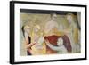 Birth of Mary, Fresco-Giovanni Da Milano-Framed Giclee Print