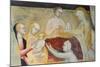 Birth of Mary, Fresco-Giovanni Da Milano-Mounted Giclee Print