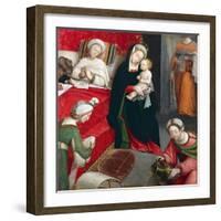 Birth of St John Baptist-Defendente Ferrari-Framed Giclee Print