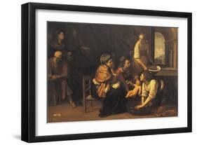 Birth of St John the Baptist, 1633-1635-Artemisia Gentileschi-Framed Giclee Print