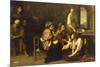 Birth of St. John the Baptist, 1633-1635-Artemisia Gentileschi-Mounted Giclee Print