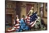 Birth of the Flag-Henry Mosler-Stretched Canvas