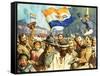 Birth of the Union of South Africa-James Edwin Mcconnell-Framed Stretched Canvas