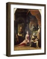 Birth of the Virgin, 1486-1551-Domenico Beccafumi-Framed Giclee Print