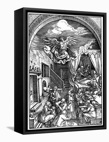 Birth of the Virgin, 1502-1505-Albrecht Durer-Framed Stretched Canvas