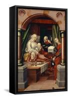 Birth of the Virgin, 1512-Hans Fries-Framed Stretched Canvas
